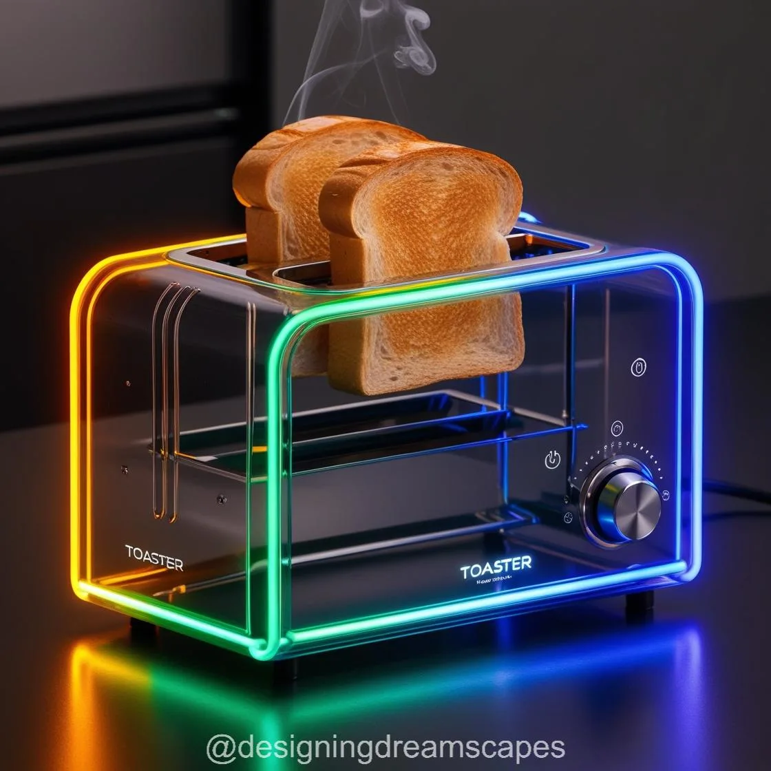 A Glass Neon Toaster: Combining Style, Innovation, and Performance