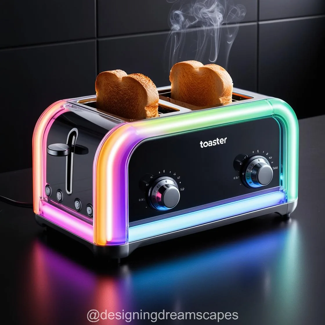 A Glass Neon Toaster: Combining Style, Innovation, and Performance