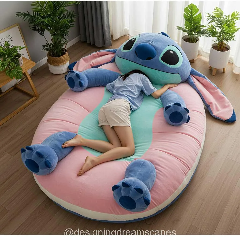 Ultimate Cozy Vibes: Stitch Shaped Beds for Kids and Adults