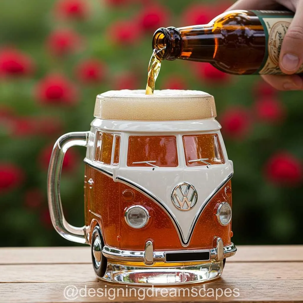 VW Bus Glass Cup: A Timeless Tribute to the Legendary Camper Van