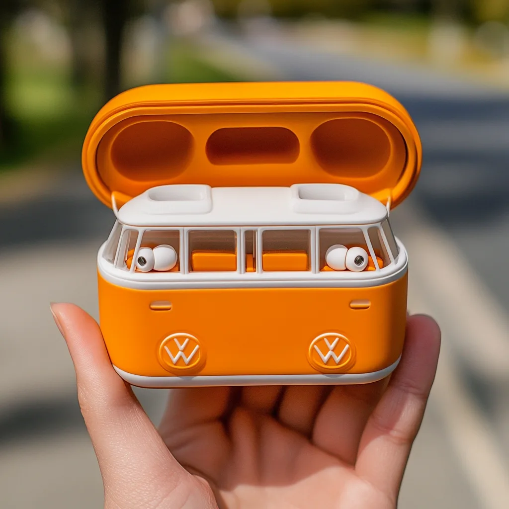 VW Bus Shaped Earbuds: Retro Style Meets Modern Sound