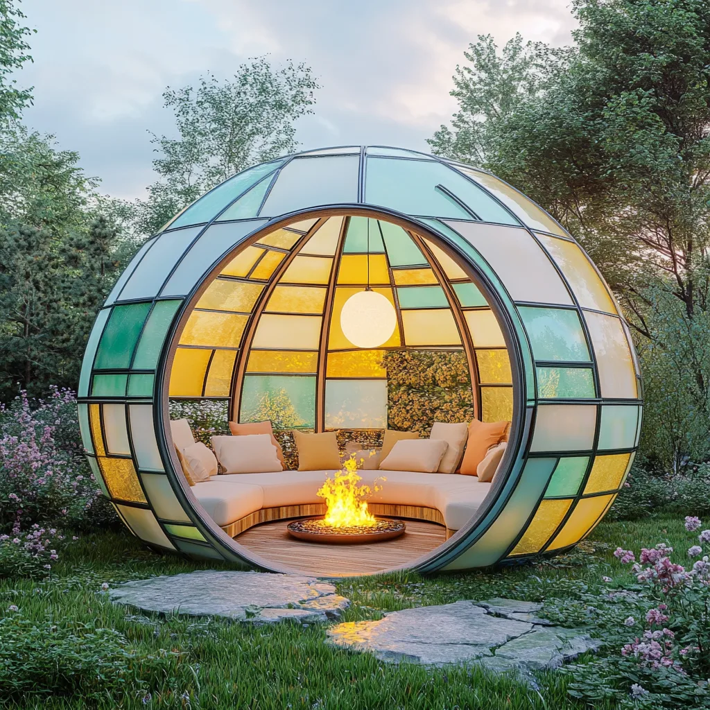 What Is a Stained Glass Death Star Gazebo?