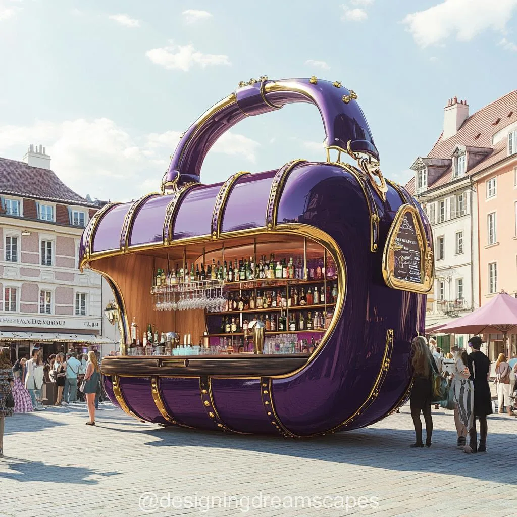 Handbag-Shaped Coffee Kiosk: Where Fashion Meets Flavor in Retail Design