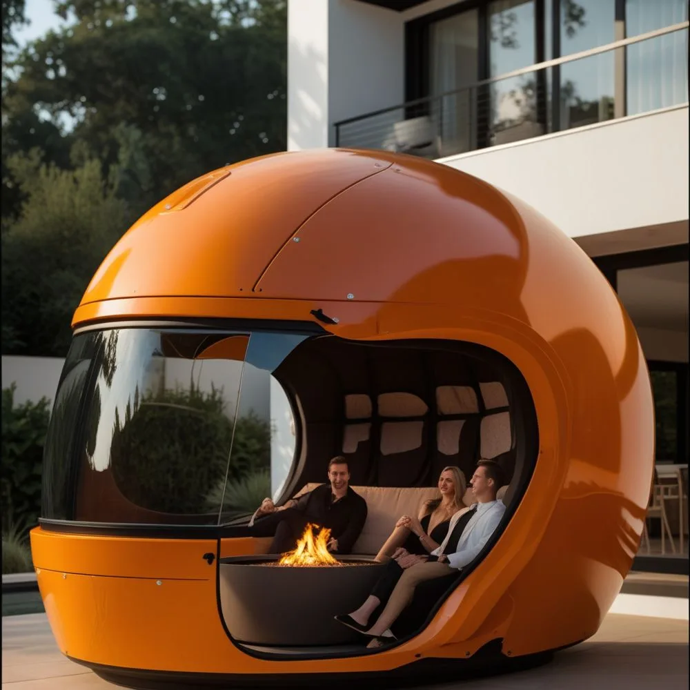 Ideal Locations for a Helmet Shaped Outdoor Lounge