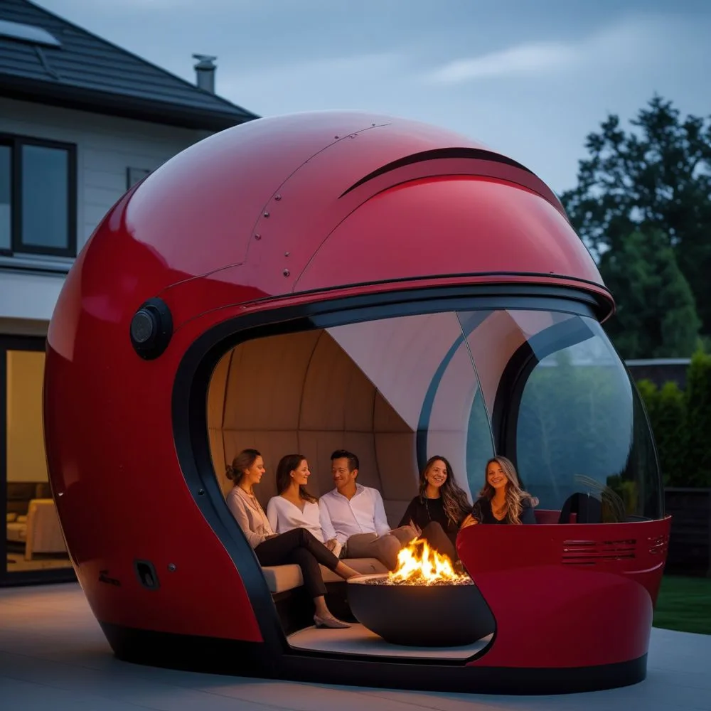 Key Features of a Helmet Shaped Outdoor Lounge