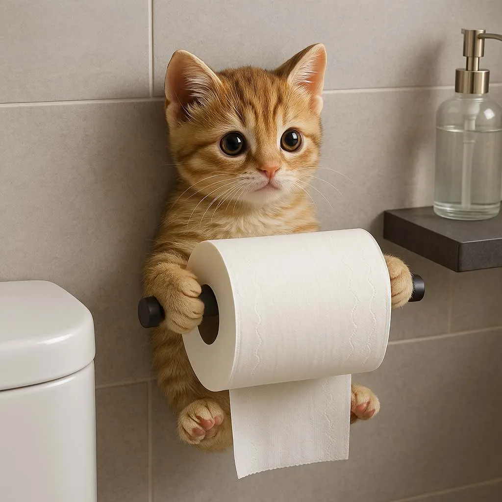 Popular Styles of Kitten Toilet Roll Holders