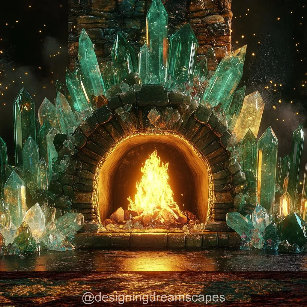 Quartz Crystal Fireplace: Where Nature’s Elegance Meets Modern Warmth