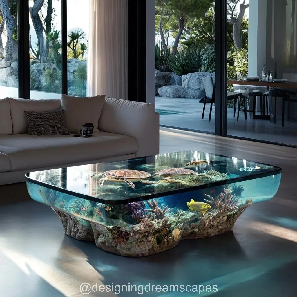 Underwater Scene Coffee Tables: Bringing the Ocean Into Your Living Room