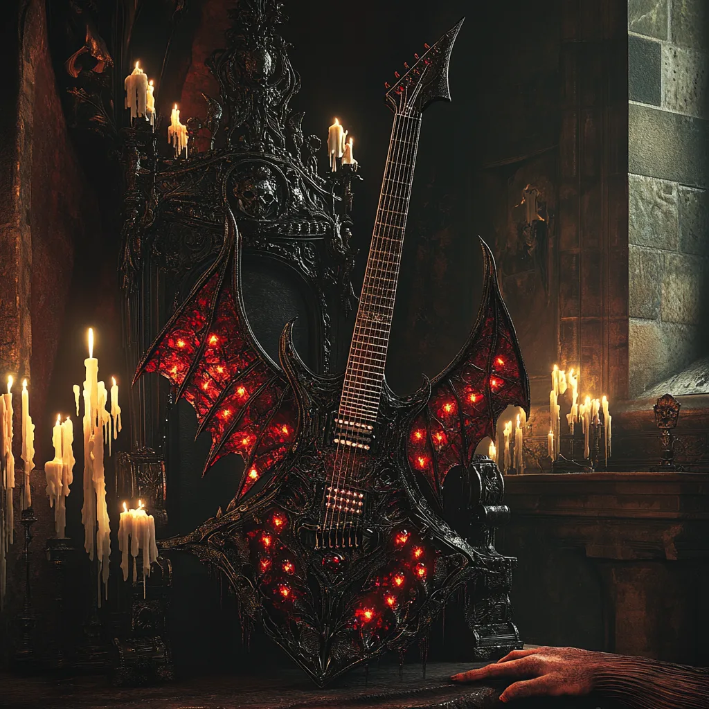Black Bat Guitar: A Fusion of Darkness, Design, and Distortion
