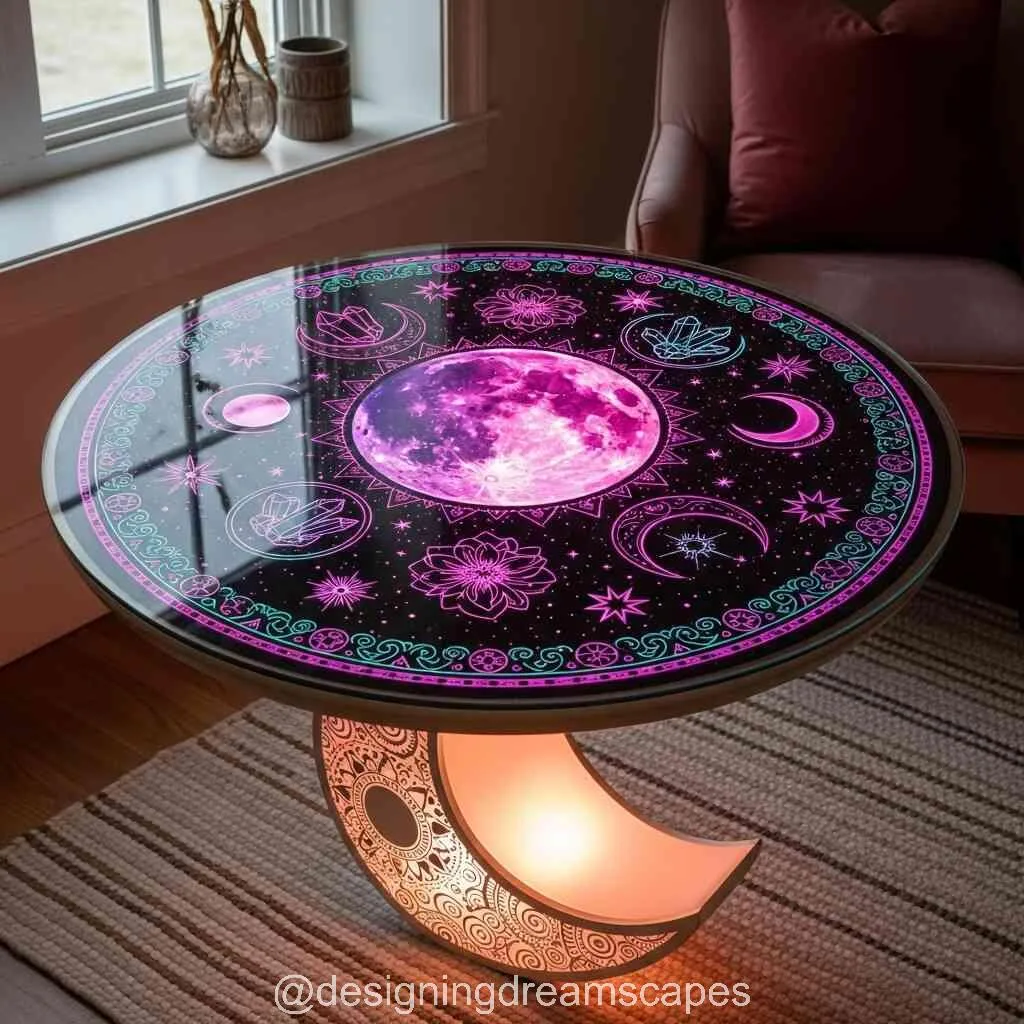 Celestial Crystal Table: Where Cosmic Beauty Meets Interior Design