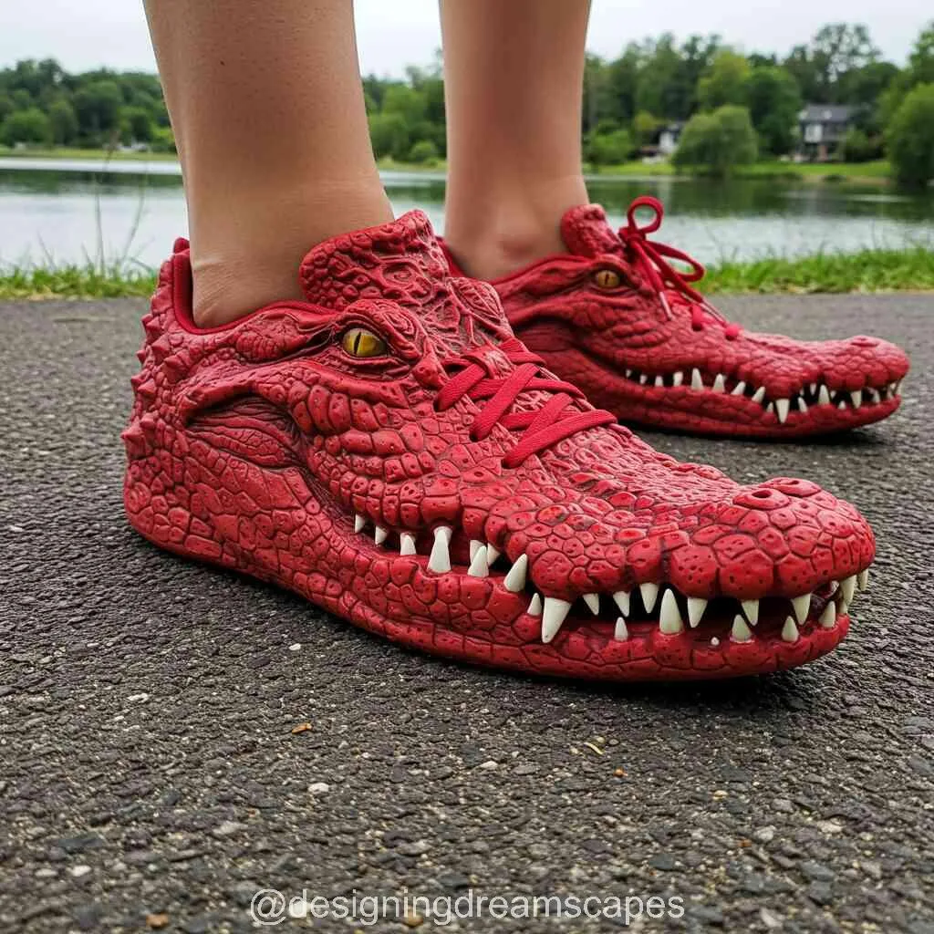 Crocodile Shaped Sneakers: Bold Fashion That Bites Back