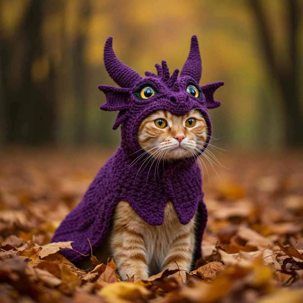Dragon Hoodies for Cats: Fierce Fashion for Feline Royalty