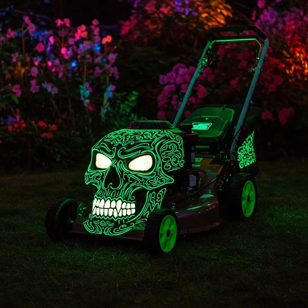 Design Elements: What Makes a Skull-Themed Mower Stand Out
