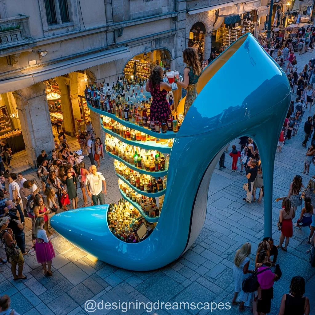 Stiletto Heel Shaped Coffee Kiosk: Where Fashion Meets Caffeine