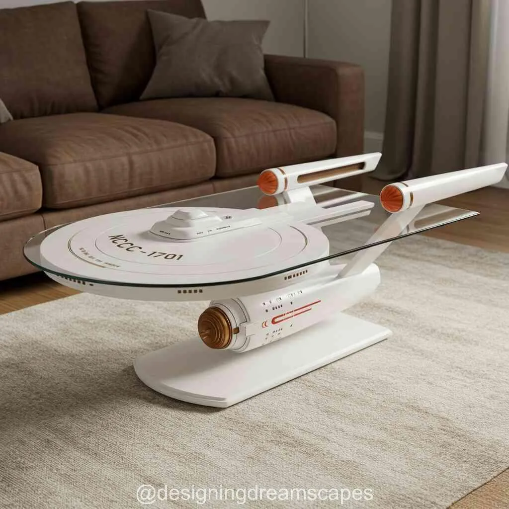U.S.S. Enterprise Coffee Table: Bold Design That Goes Where No Table Has Gone Before