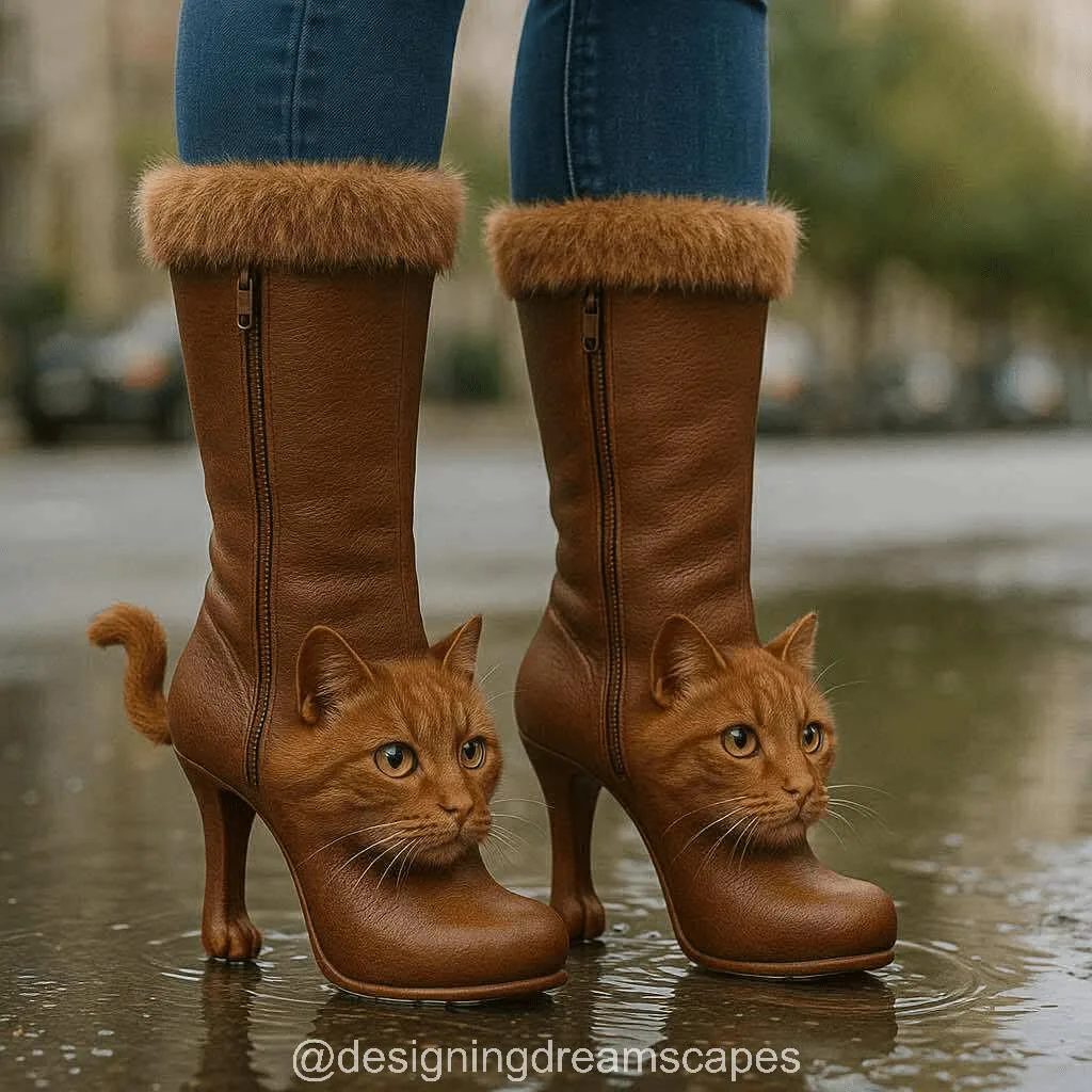 Scratching Post Boots: Where Feline Fun Meets Fashionable Footwears