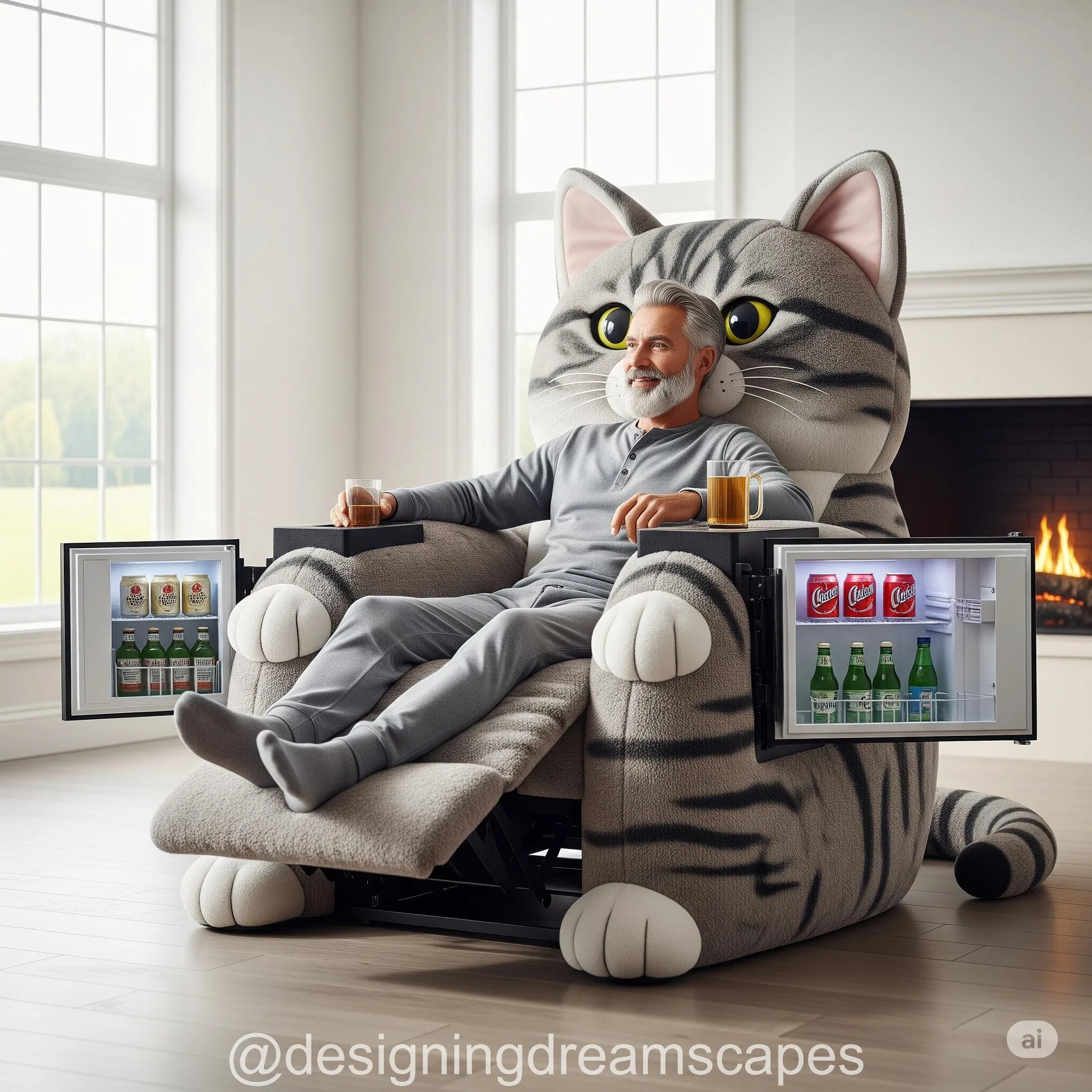 Ideal Spaces for a Cat Shaped Recliner