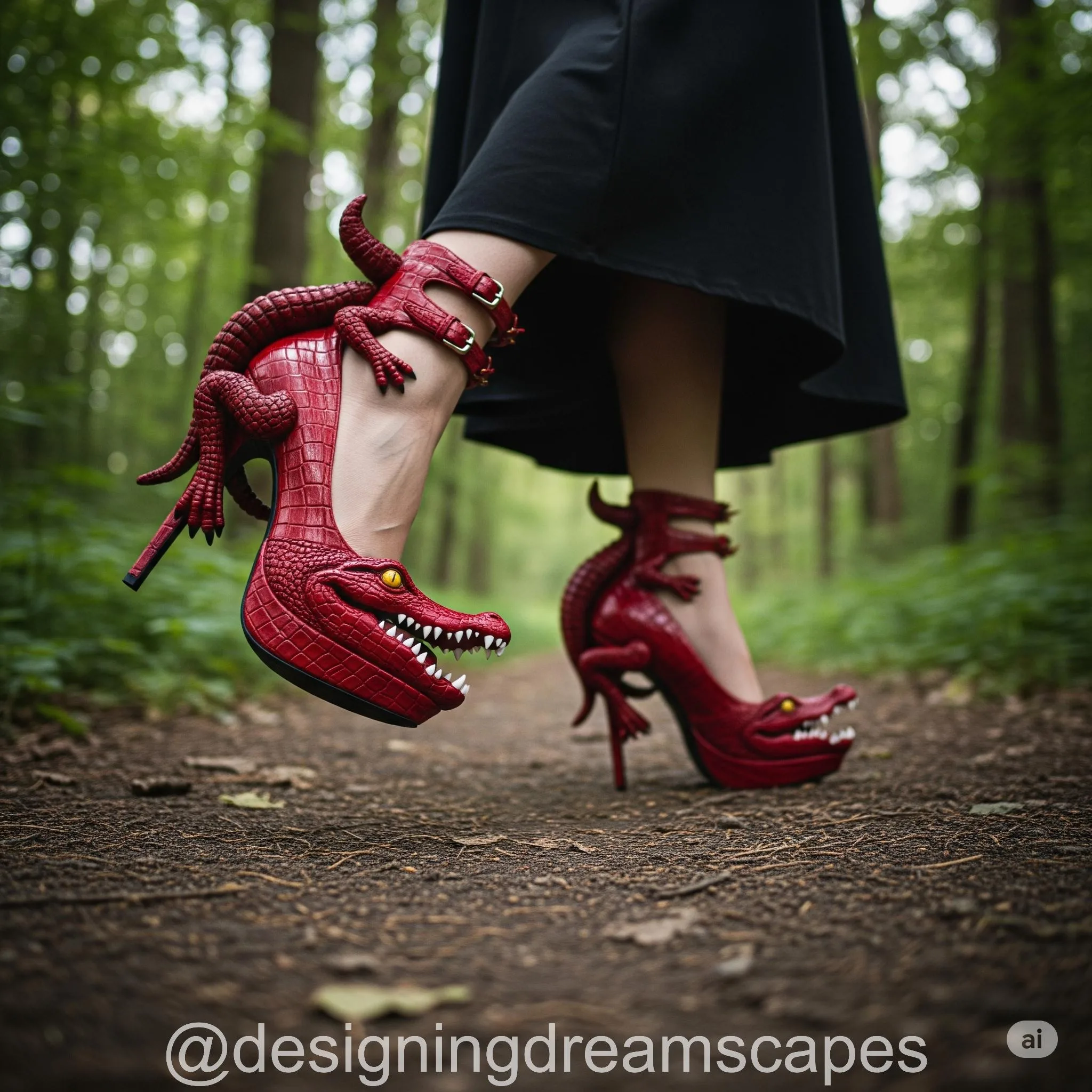 Crocodile Shaped Boots: Walk the Wild Side in Reptilian Style