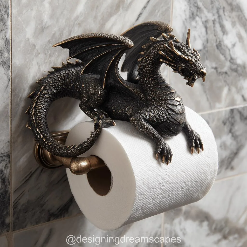 Dragon Toilet Paper Holders: Fiery Functionality Meets Fantasy Decor