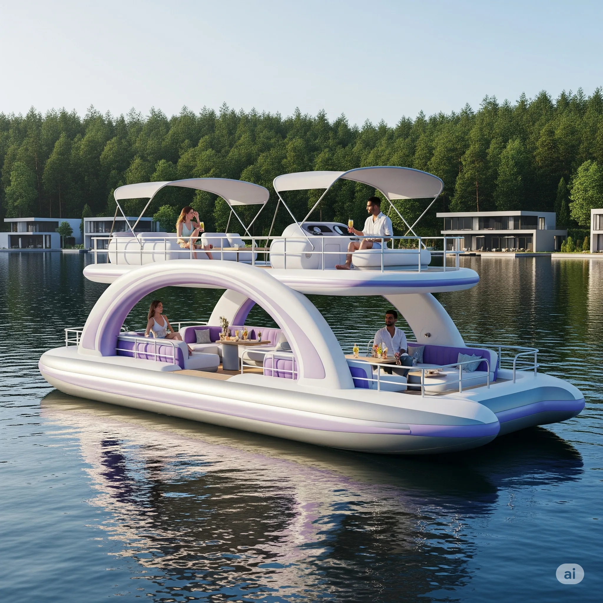 What Are Inflatable Yacht Lake Floats?