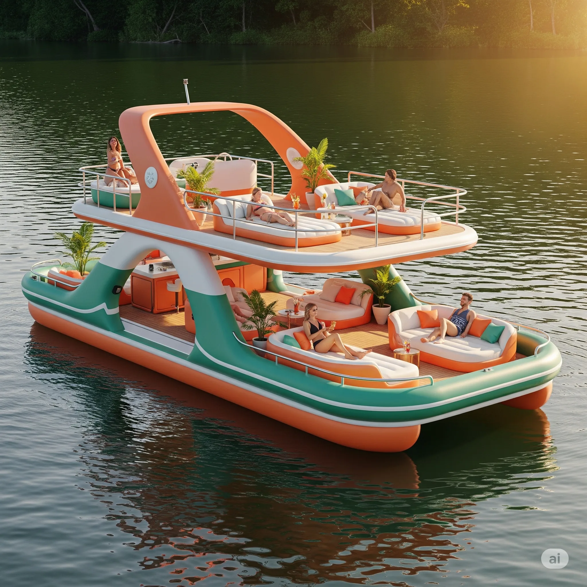 Inflatable Yacht Lake Floats: Luxury That Packs (and Floats) Light