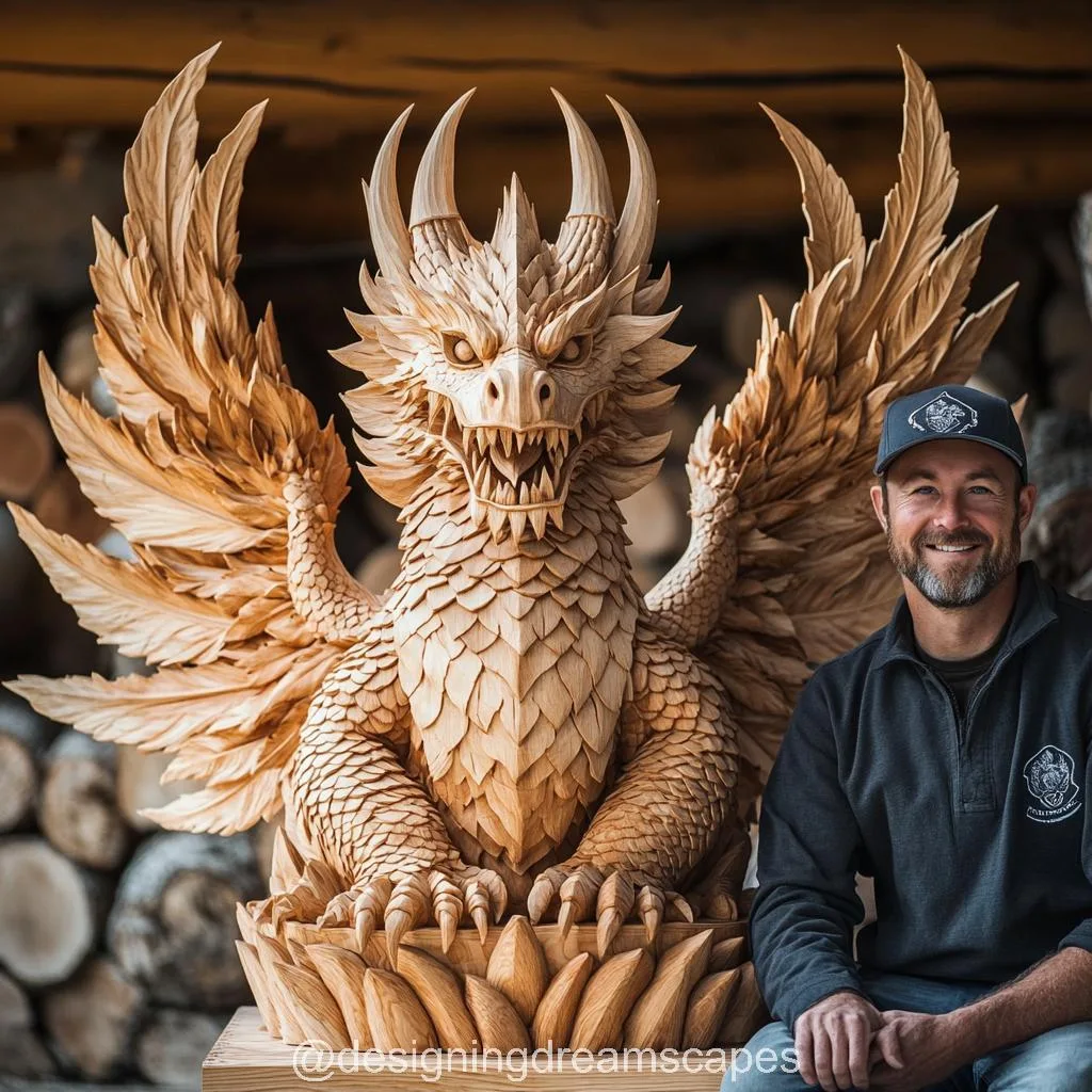 Mind-Blowing Dragon Wood Carving: A Fusion of Art, Myth, and Mastery