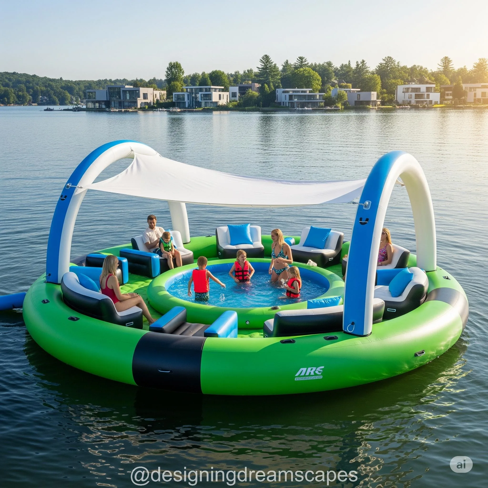 Party Floats with Net Bottom Pools: Float Smart, Splash Safely