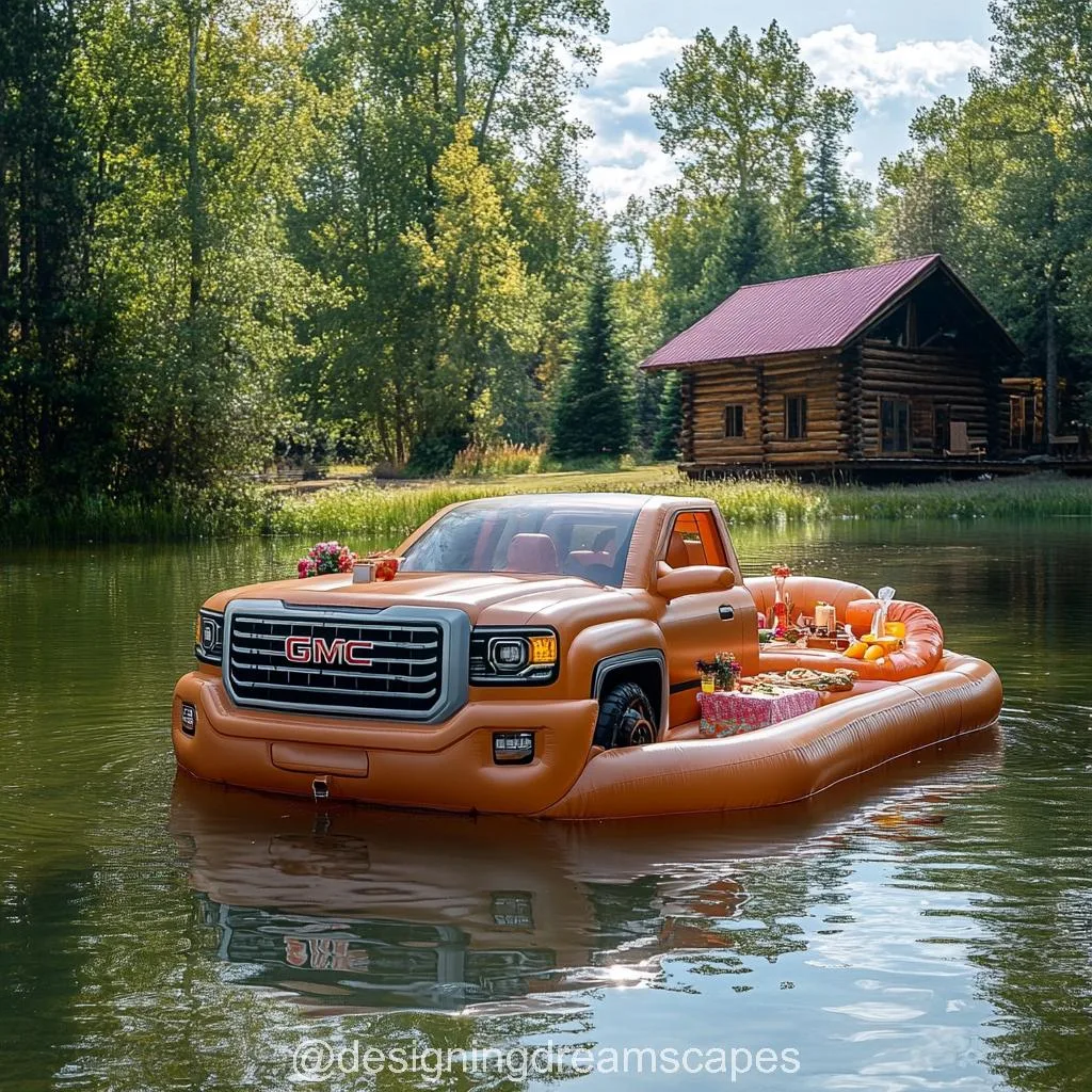 Pickup Truck Lake Floats: The Ultimate Summer Ride for the Water-Loving Rebel