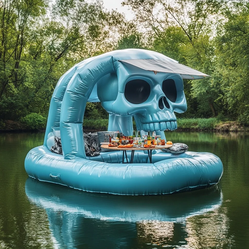 The Allure of Giant Inflatable Skull Lake Floats