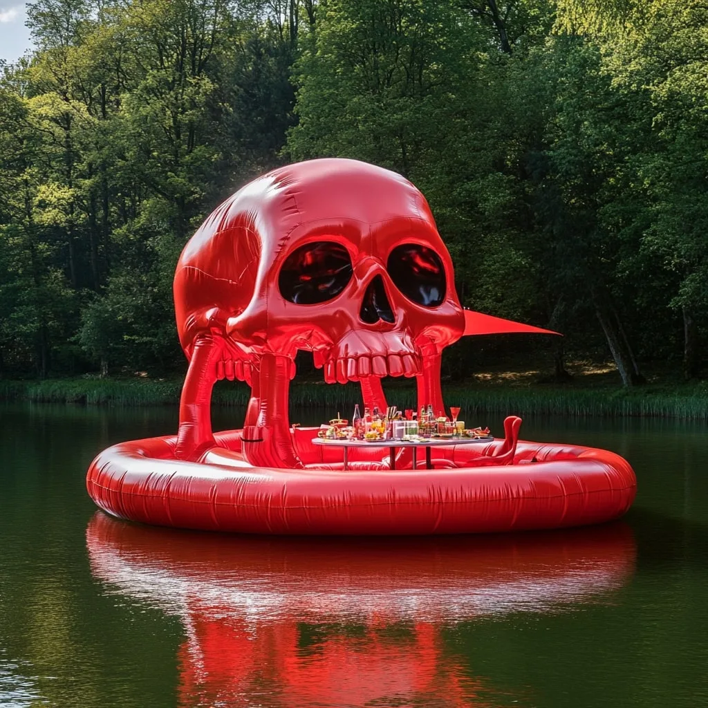 The Allure of Giant Inflatable Skull Lake Floats