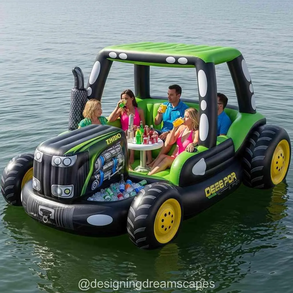 Giant Inflatable Tractor Lake Floats: Big Fun Meets Farmyard Fantasy