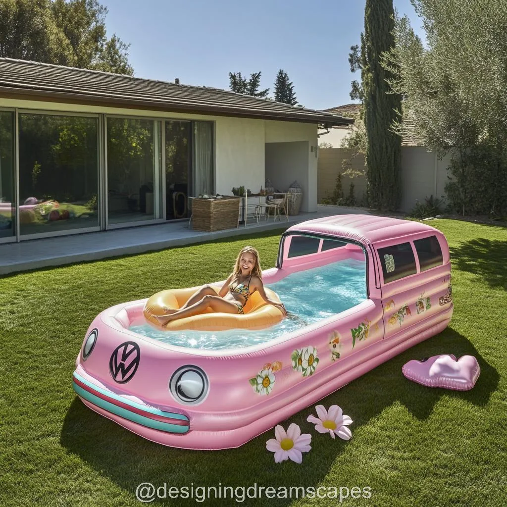Inflatable VW Bus Pool: The Classic Van That Parks Right in Your Backyard Splash Zone