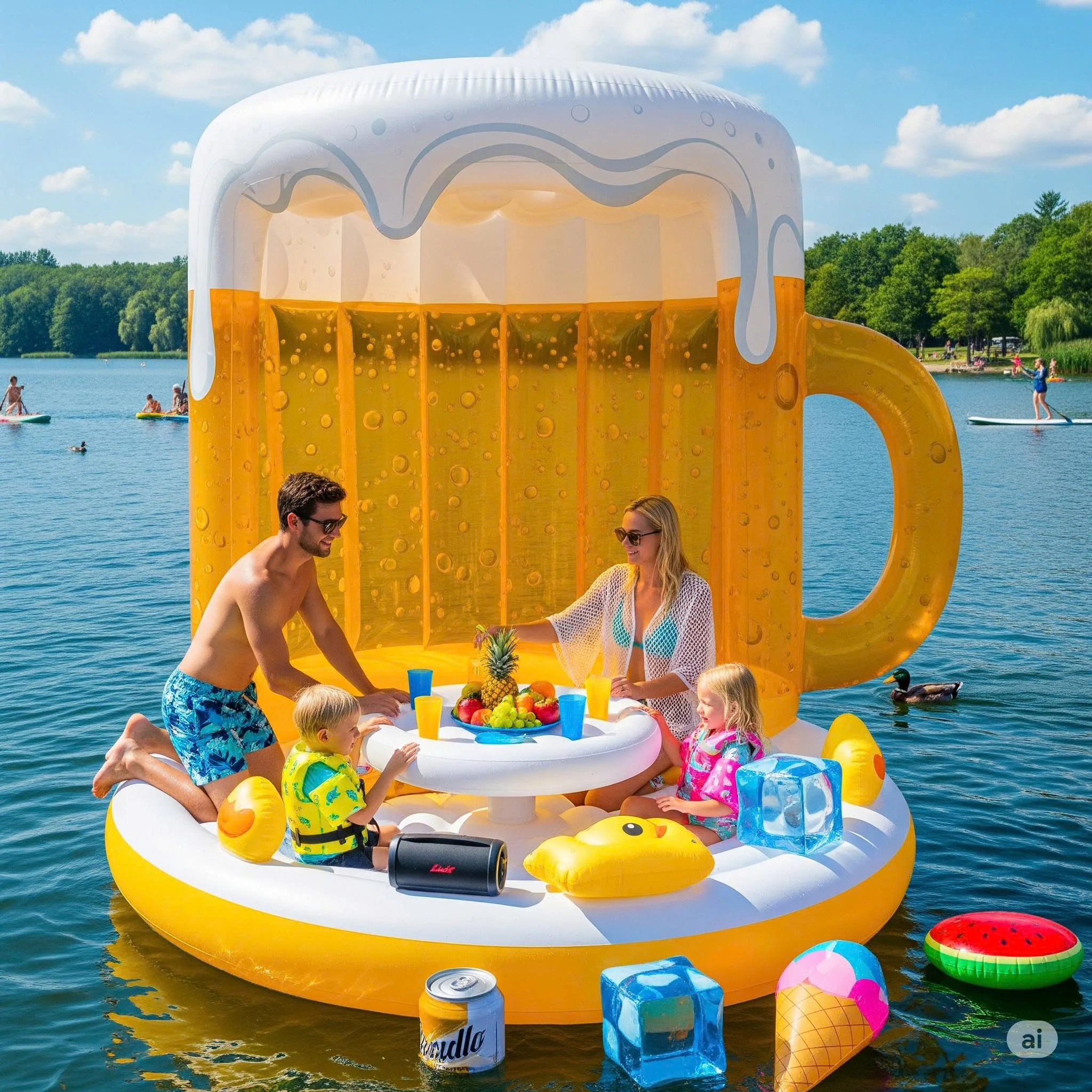 Inflatable Beer Mug Float: Raising a Toast to Floating Fun