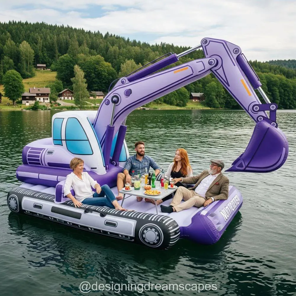 Inflatable Excavator Lake Floats: Heavy-Duty Fun for the Water