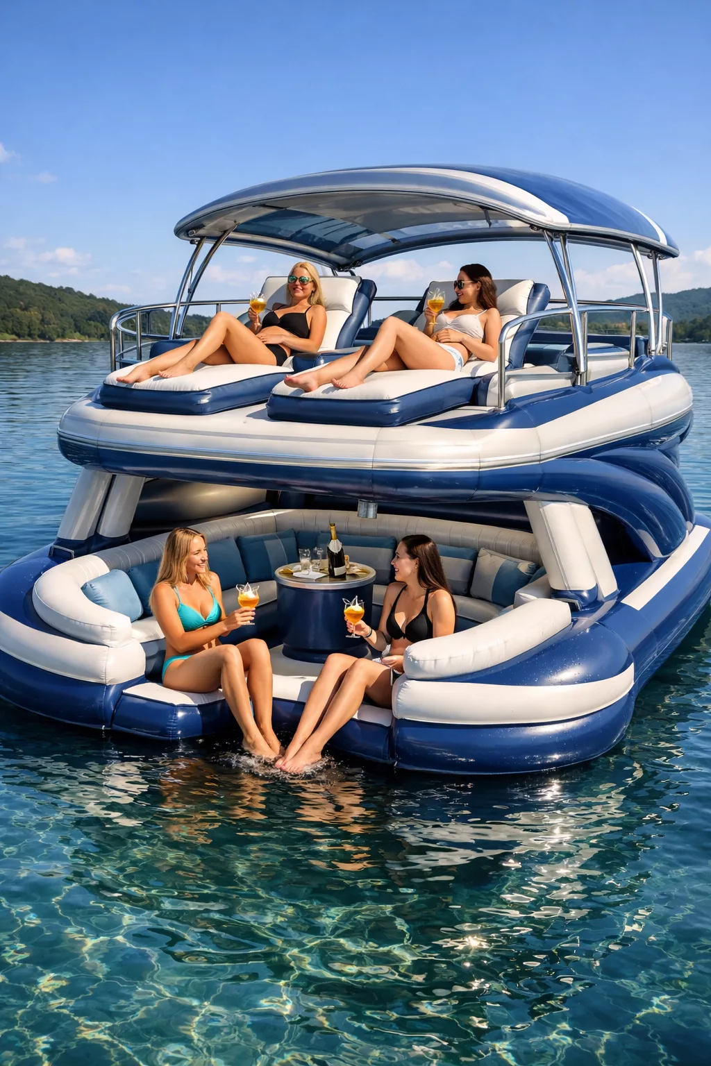 What Are Inflatable Yacht Lake Floats?