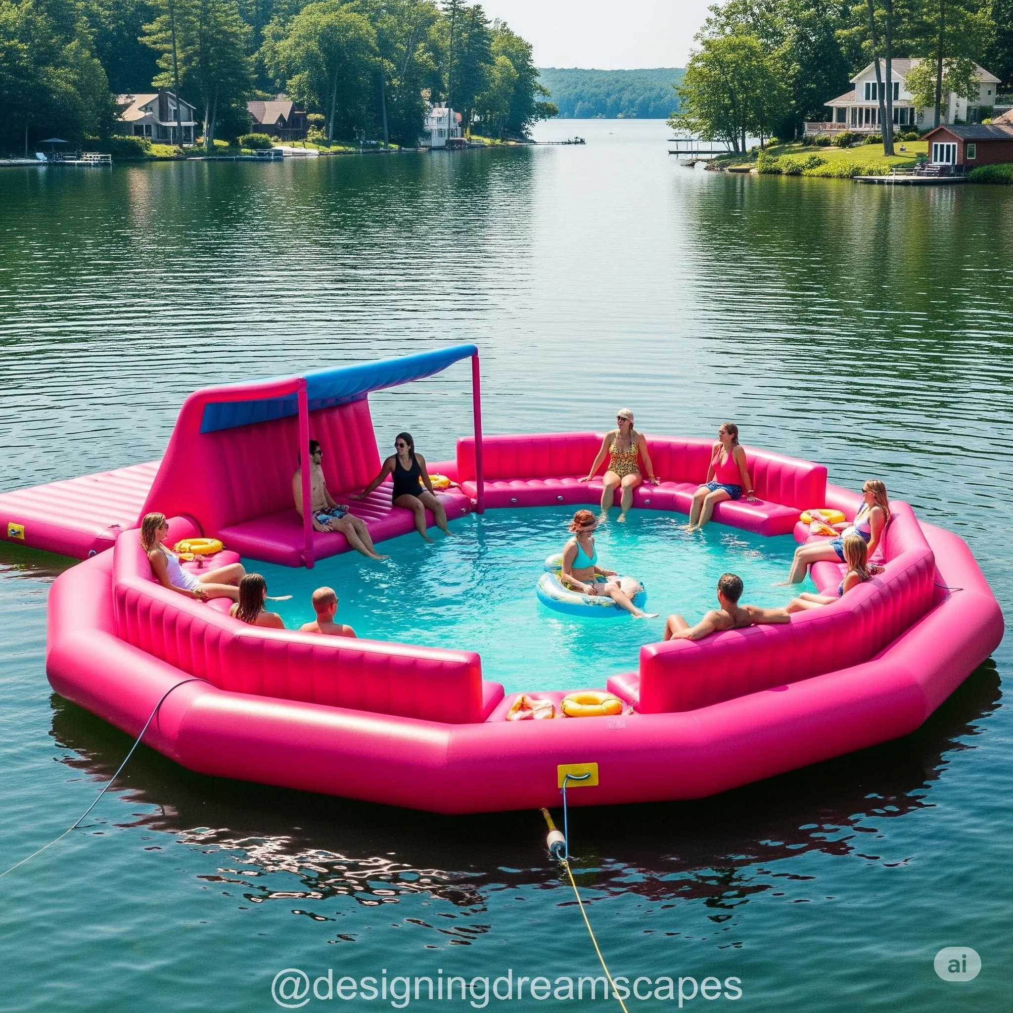 Lake Party Floats with a Pool: The Ultimate Floating Oasis for Summer Fun