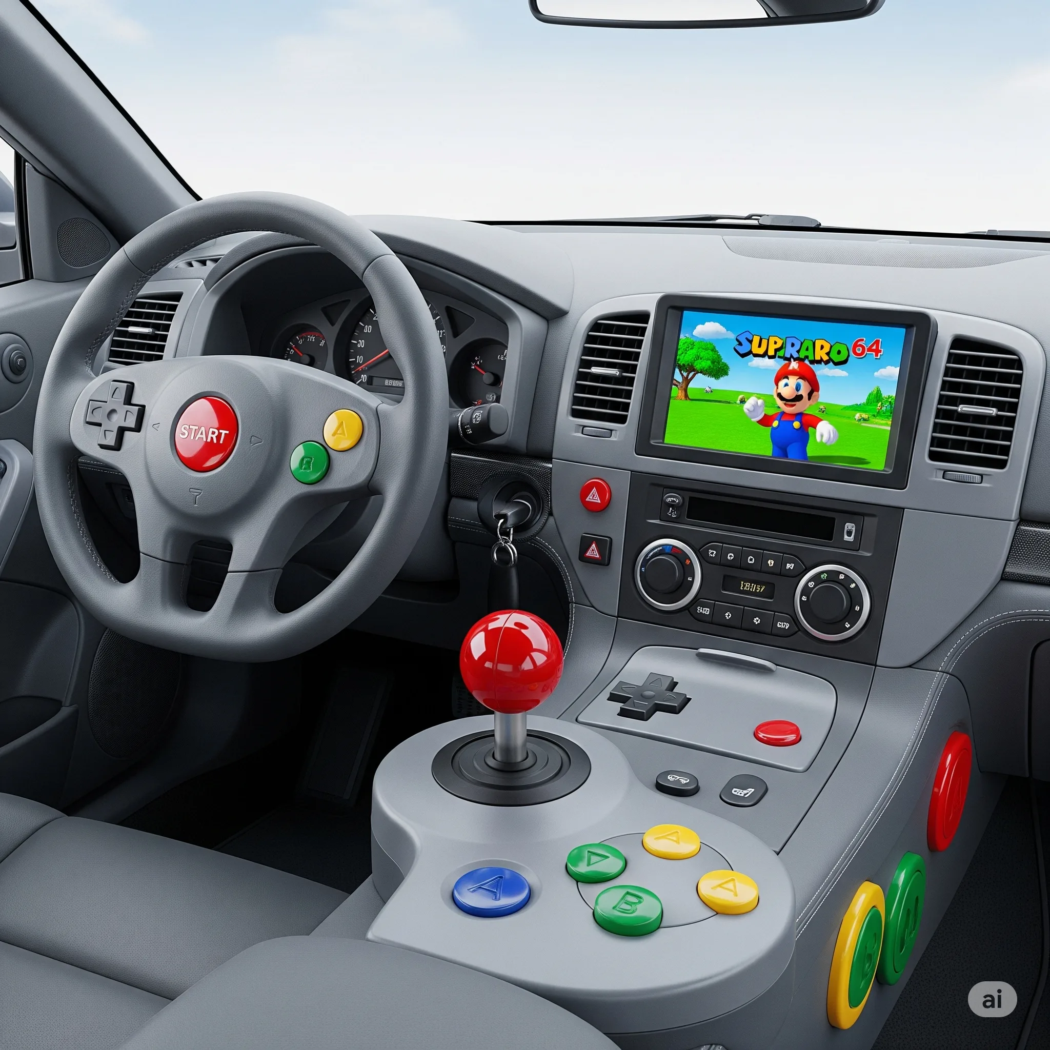 Retro Game Console Car Interiors: Driving Nostalgia to the Next Level