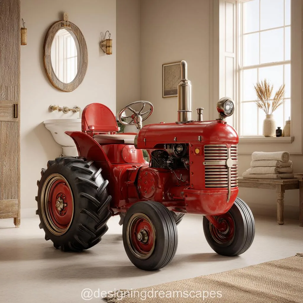 Tractor Toilet: Farmyard Fun Meets Bathroom Functionality