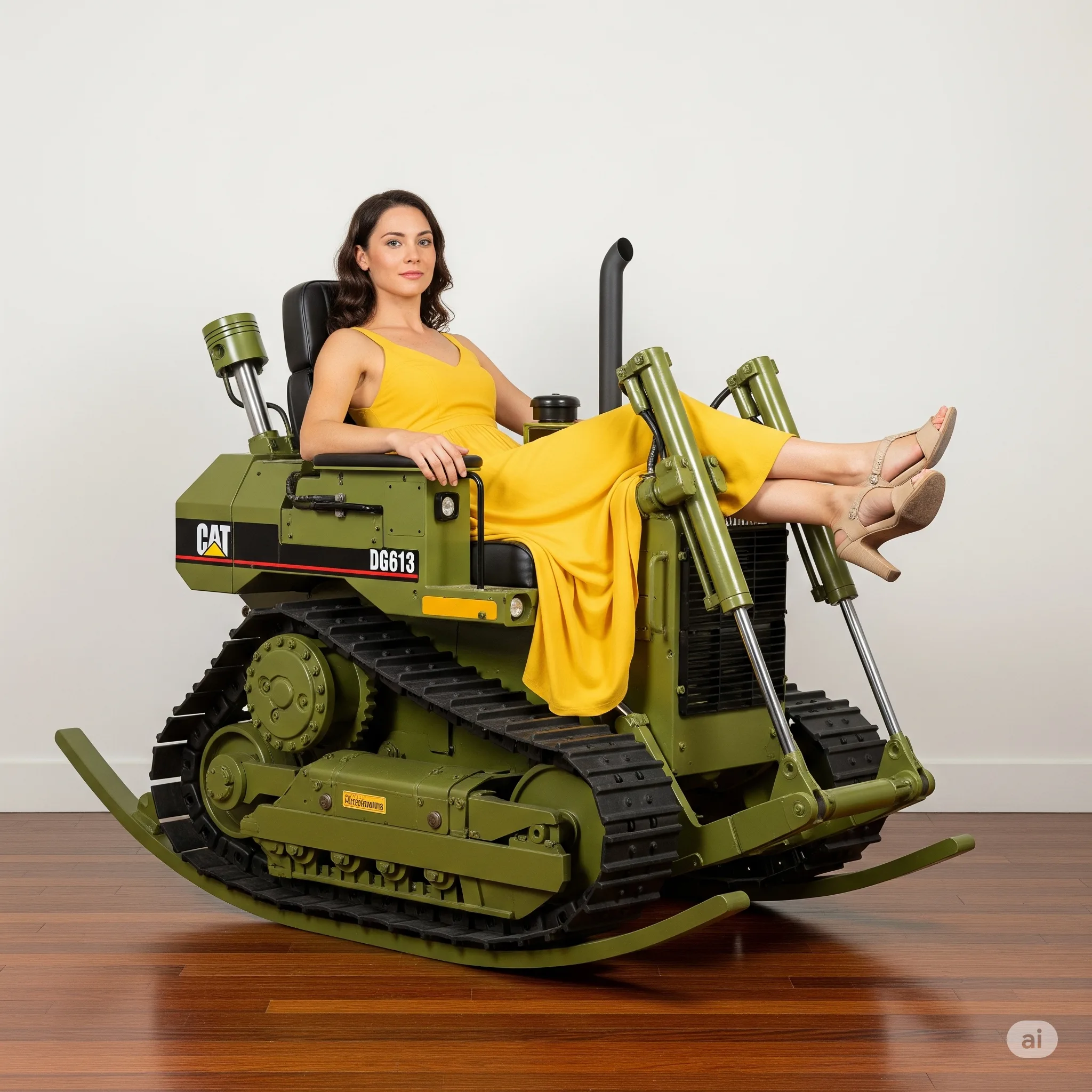 Bulldozer Rocking Chair: Heavy-Duty Comfort with a Gentle Sway