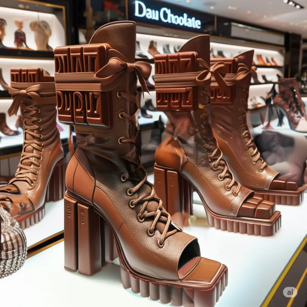 Dubai Chocolate Boots: Where Luxury Footwear Meets Confectionery Art