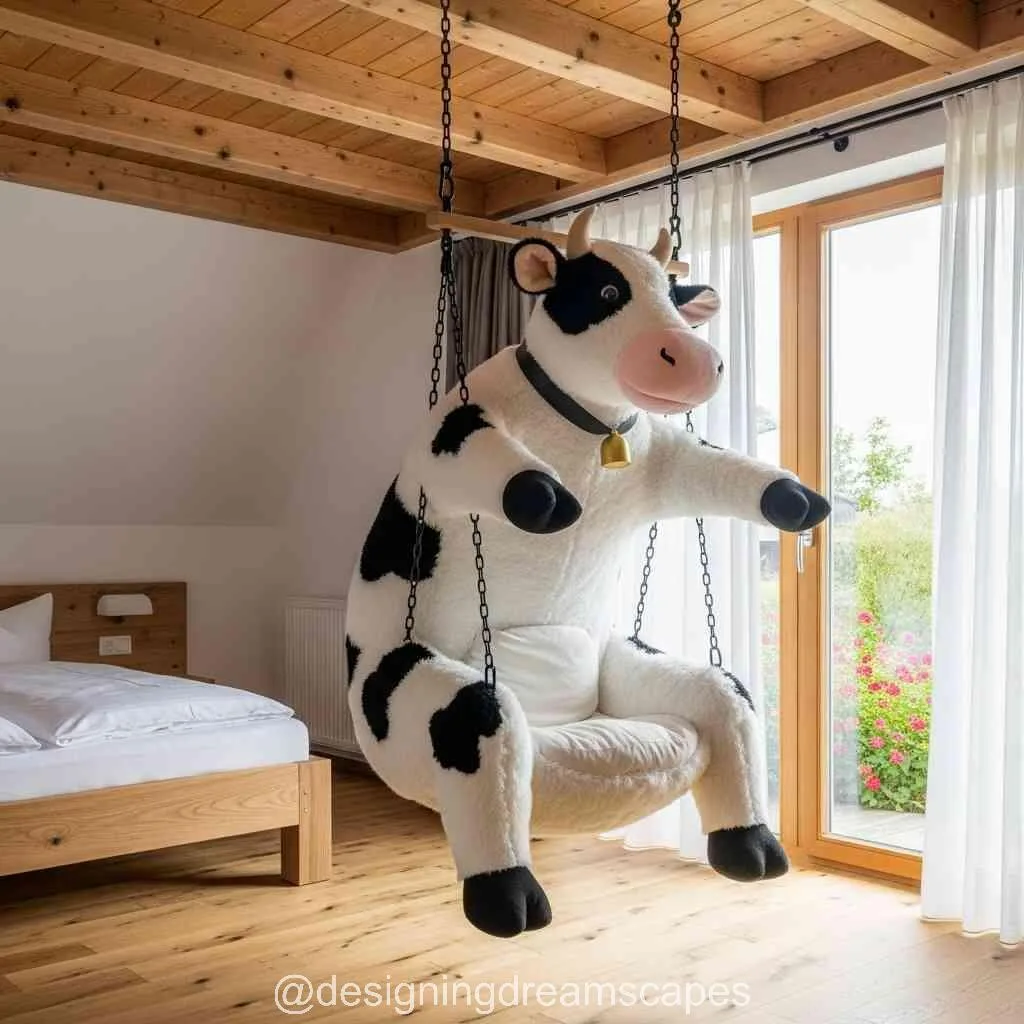Hanging Cow Lounger: A Moo-velous Way to Relax in Style