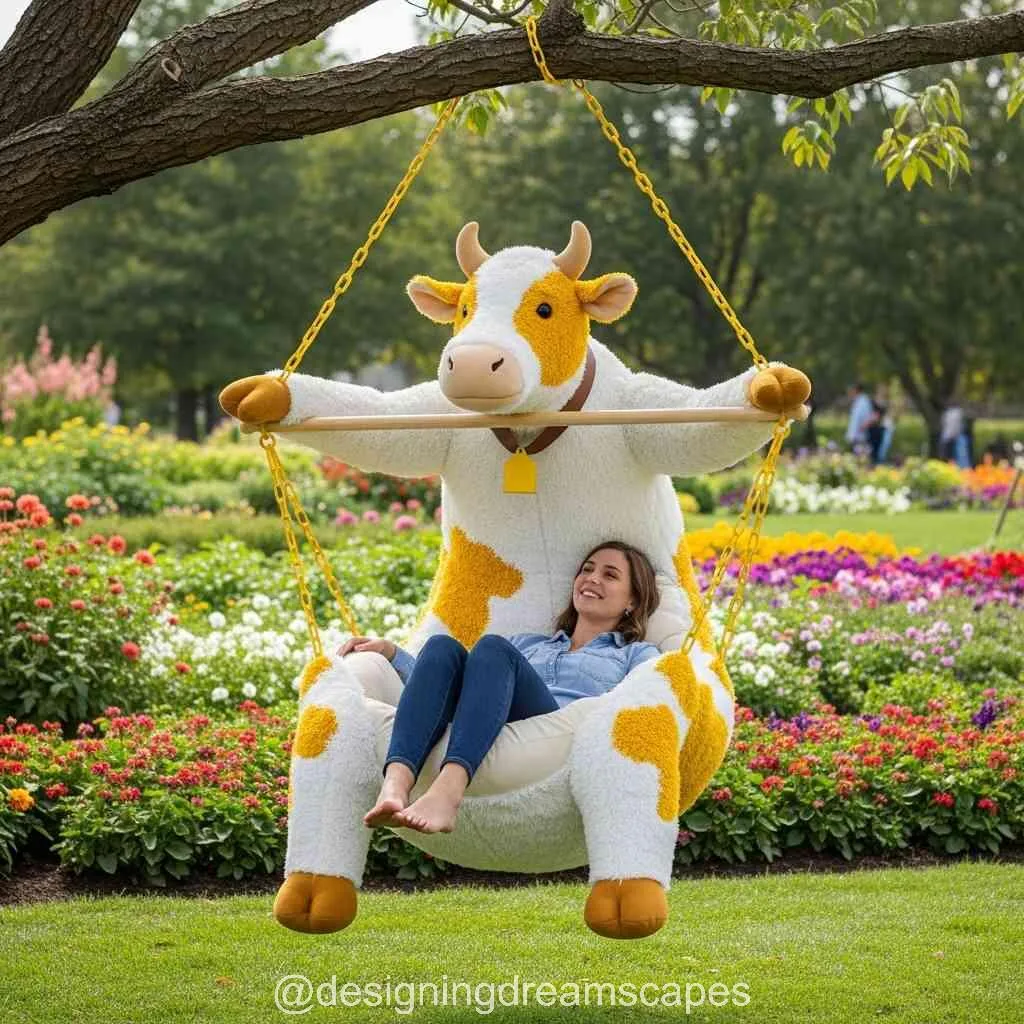 Hanging Cow Lounger: A Moo-velous Way to Relax in Style