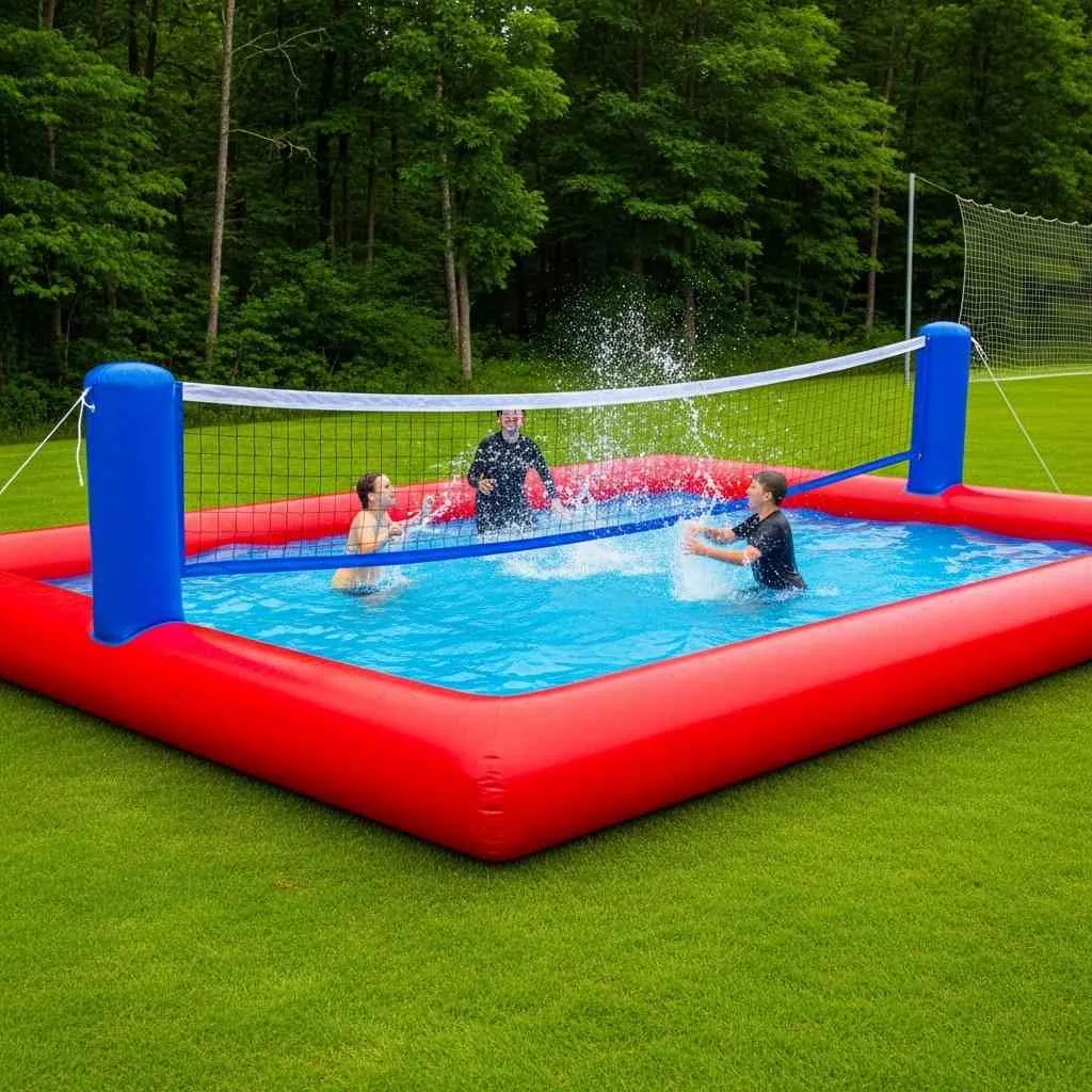 What is an Inflatable Pool Volleyball Court?