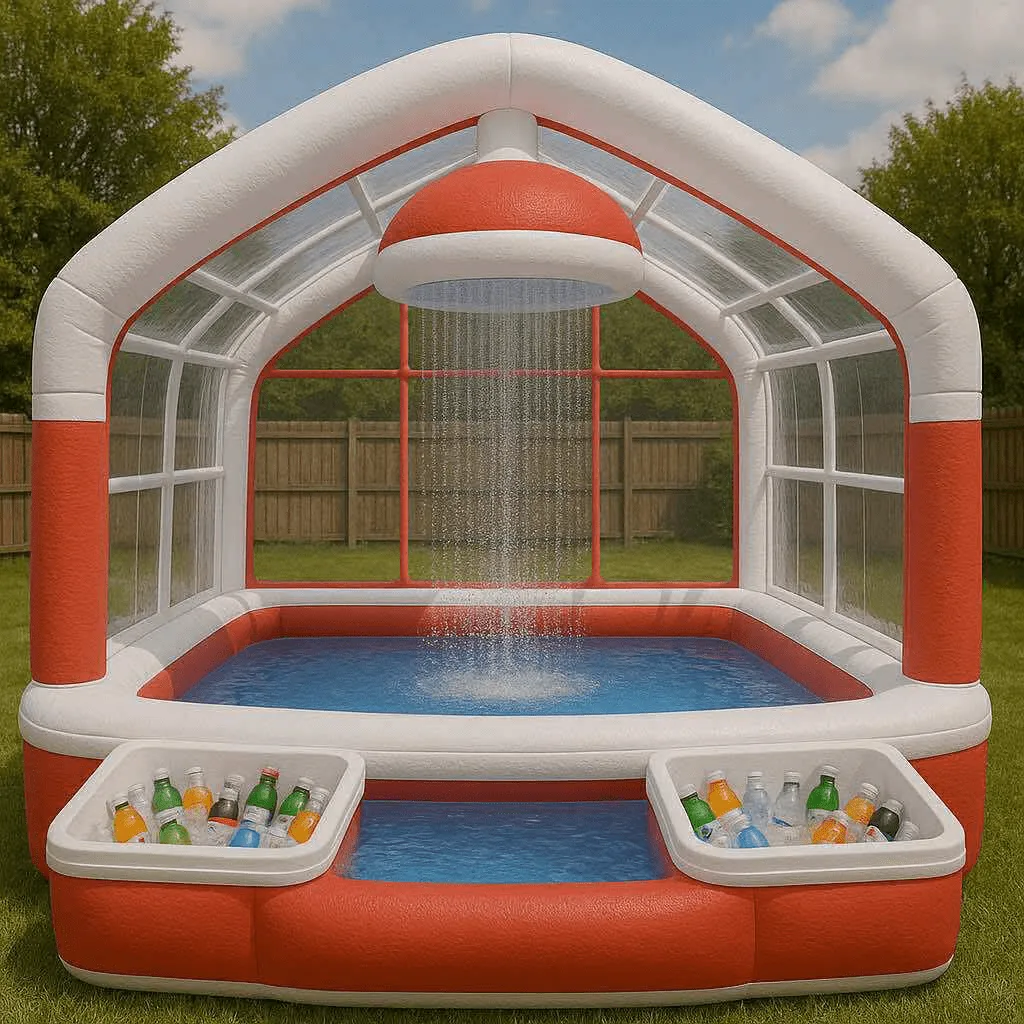 Inflatable Shower Paddling Pools with Built-In Coolers: The Ultimate Backyard Oasis