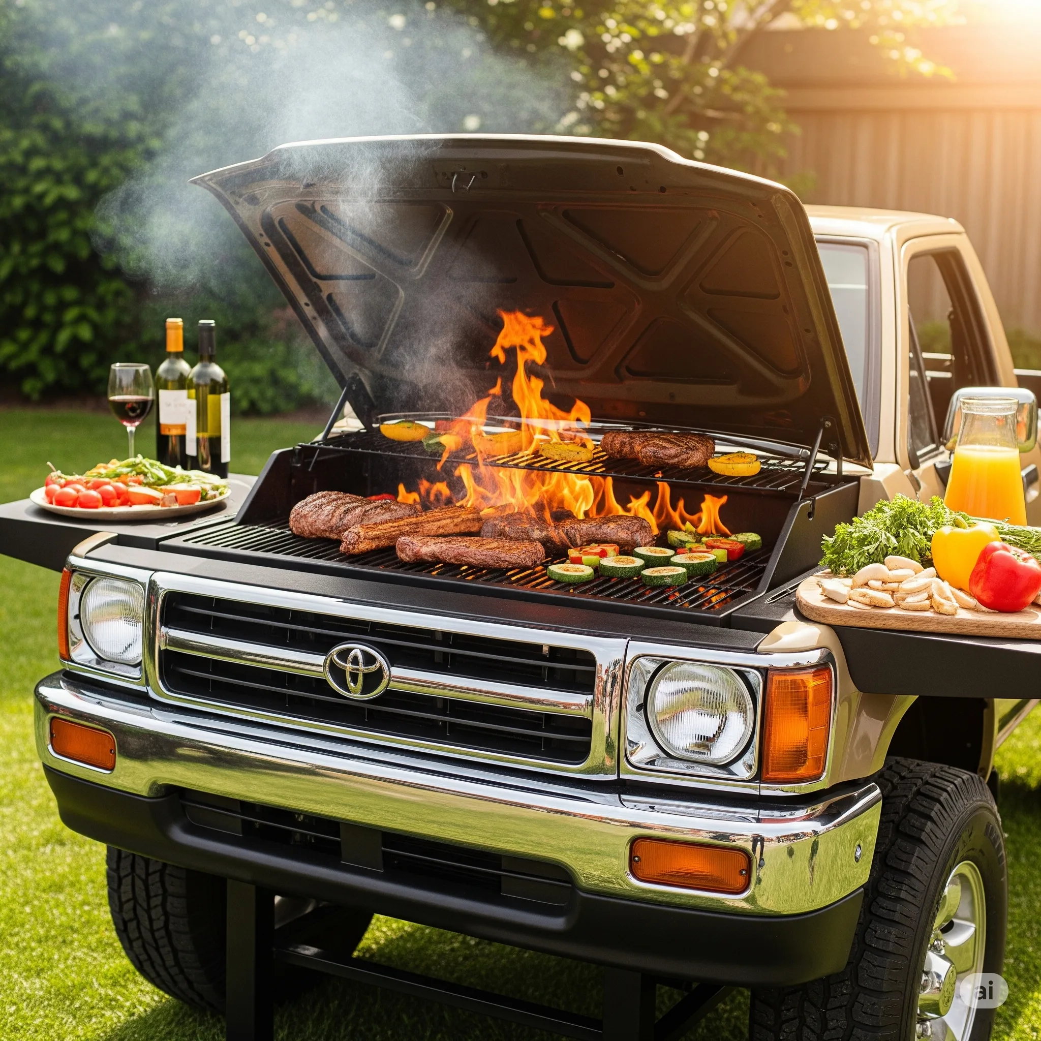 Pickup Truck BBQ Grill: Where Rugged Charm Meets Backyard Cooking Power
