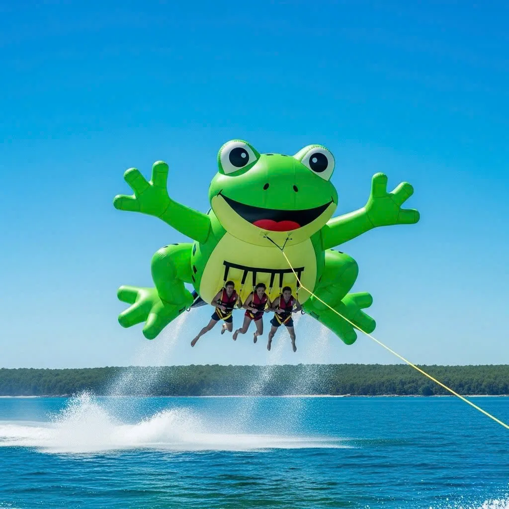 Animal-Shaped Inflatable Towables: Wild Fun on the Water