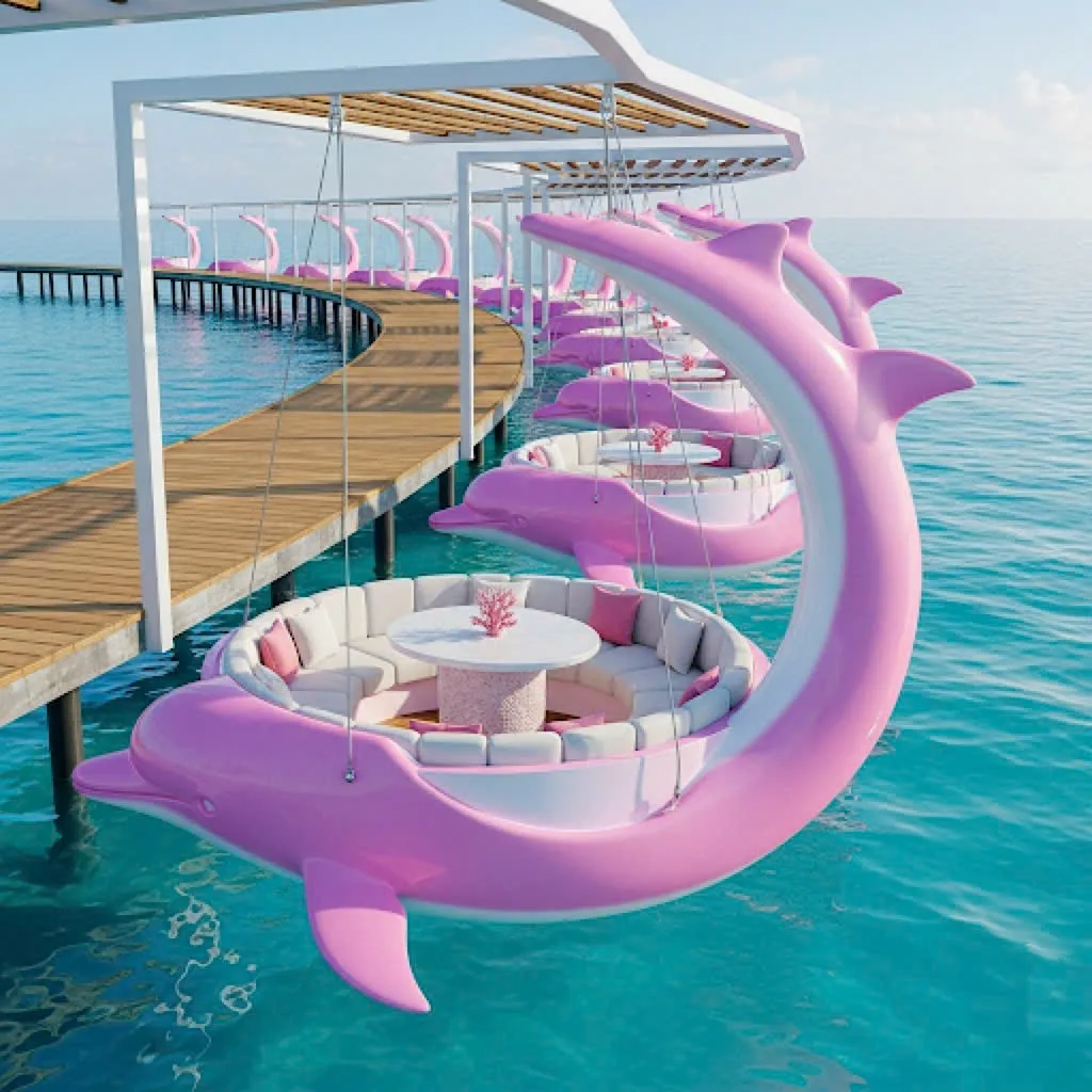 The Concept Behind the Dolphin Shaped Hanging Lounge