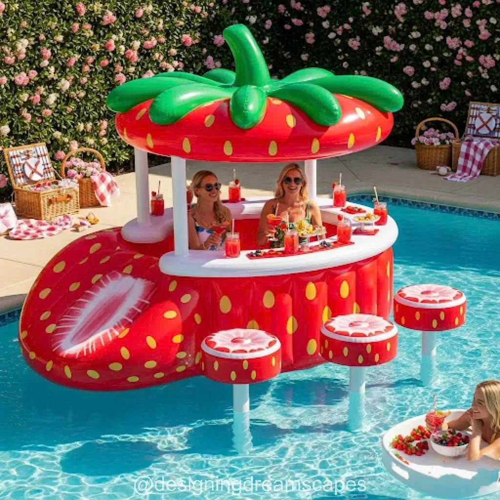 Inflatable Fruit Pool Bar: Refresh Your Pool Time with a Splash of Flavor and Fun