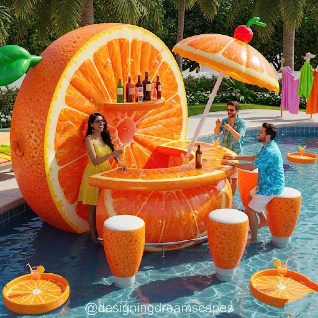 Inflatable Fruit Pool Bar: Refresh Your Pool Time with a Splash of Flavor and Fun