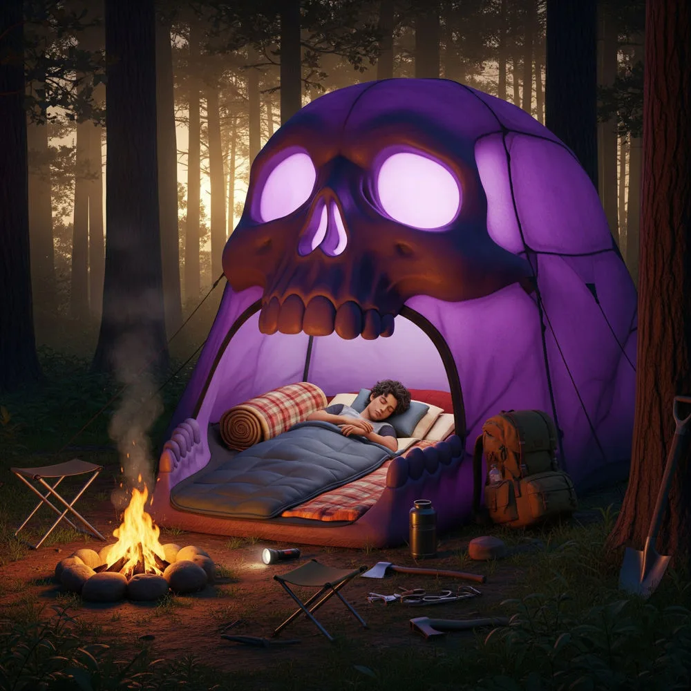 Skull Tent: Shelter with a Sinister Twist